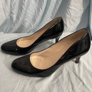 LK Bennett Stila black patent pump Size 37.5